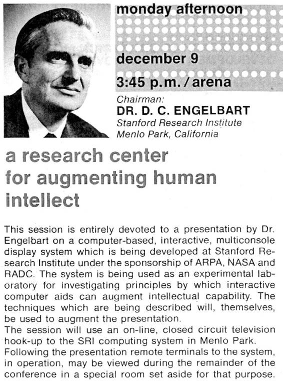 1968: a research center for augmenting human intellect